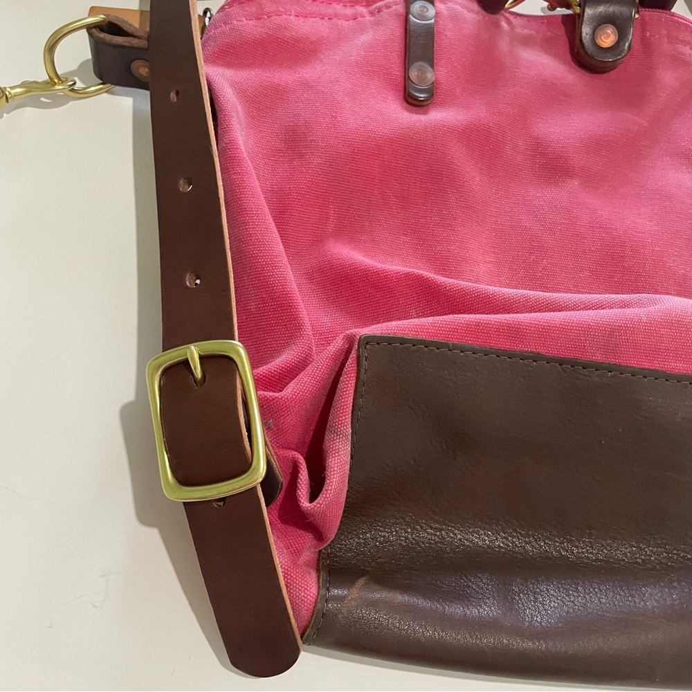 Pink Waxed Canvas Backpack - Picture 11 of 16